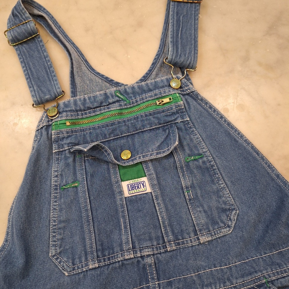 Liberty Overalls Mens 34x32 (31) Denim Bib Workwear Carpenter Dungarees Utility